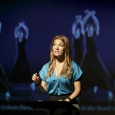 Μάρθα Γκράχαμ & Ελληνικοί Μύθοι.
Θέατρο Αυλαία, 23.09.2023.

Ομιλήτρια: Δρ. Νίνα Παπαθανασοπούλου.
Χορογράφος: Πένυ Διαμαντοπούλου.
Χορεύουν: Ελευθερία Ηλιοπούλου, Βάσια Κολλιού, Μαριάννα
Παπακωνσταντίνου, Μάρα Τσούρμα.
Βοηθός Παραγωγής: Δανάη Ευαγγελίου.